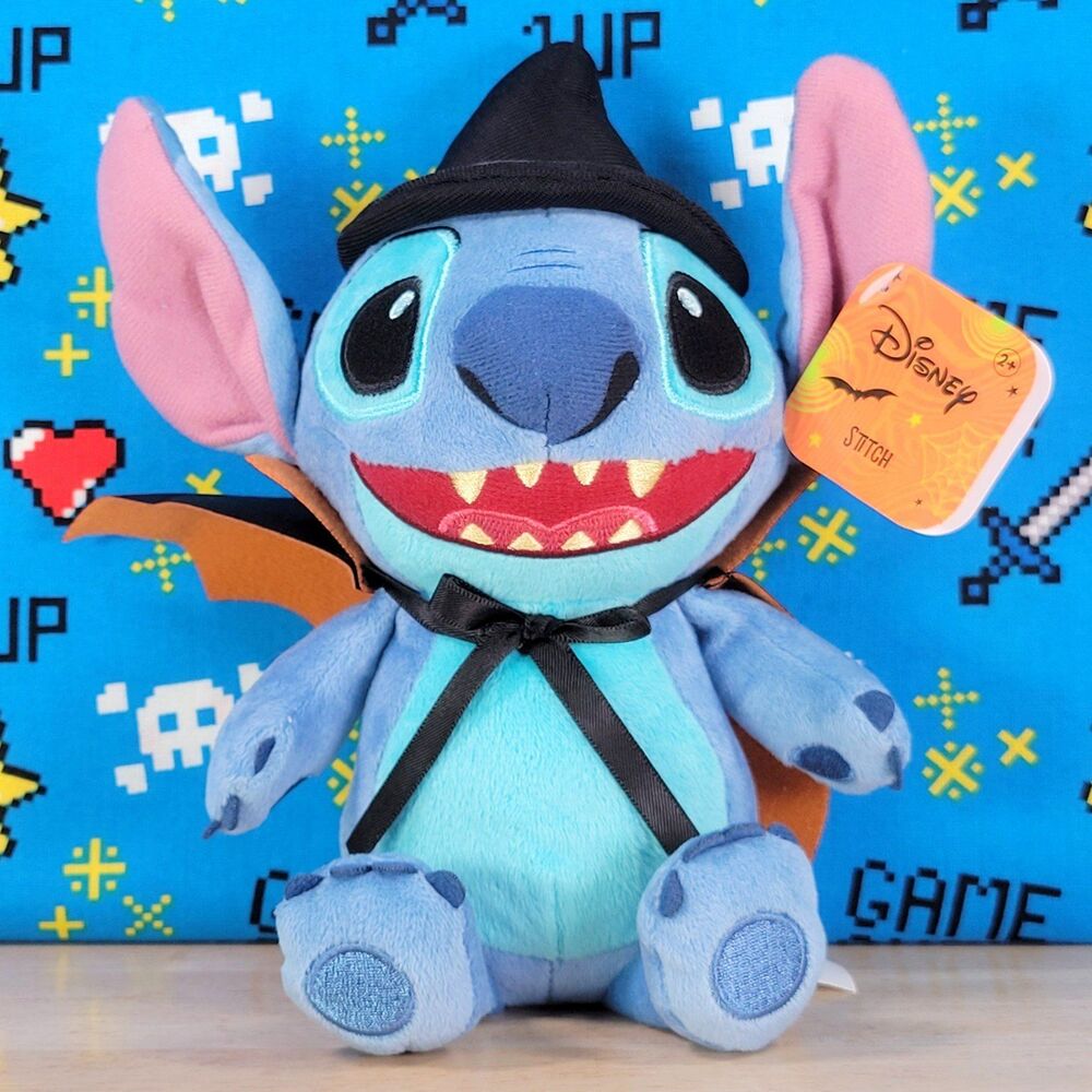 Disney Halloween Stitch 9" in Witch Costume Holiday Series UltraSoft Plush NWT